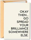 PTRUKD, Funny Coworker Traitor Leaving Card, Coworker Leaving Card, Goodbye Farewell Cards for Him and Hers, New Job Cards Gift for Men and Women, Good Luck In New Job