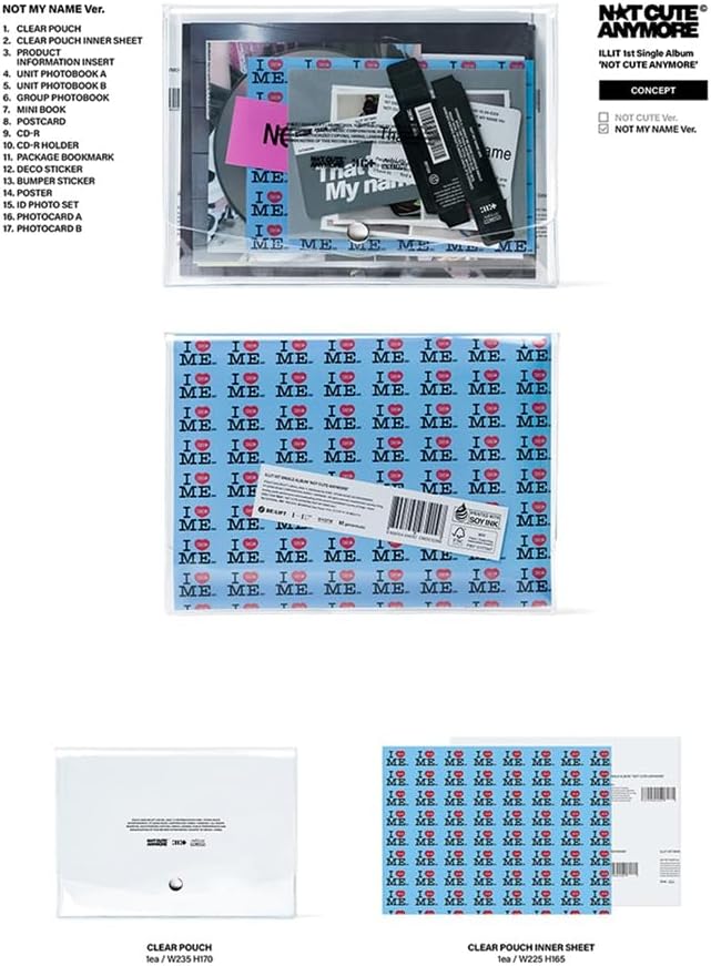 ILLIT [1st Single Album NOT CUTE ANYMORE](NOT CUTE VER.) + 3 Extra Photocards...