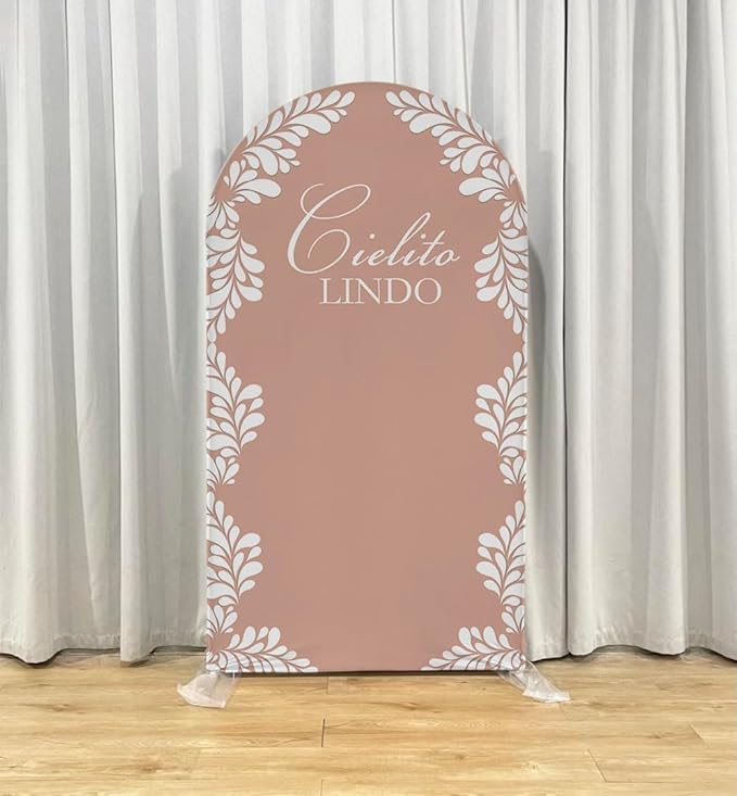 Mexico Theme Arch Stand Covers Fiesta Wedding Party Elastic Fabric Background Birthday Baptismx Baby Shower Decor Props (67x150cm(2.2x5ft),G-3744)