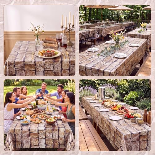 Oudain 54 Inch x 100 ft Wall Backdrop Tablecloth Roll with Cutter Box
