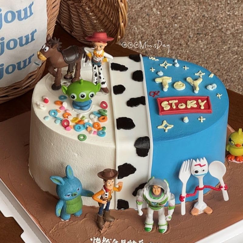 FOR Toys Cake Topper Figures Set 7Pcs Cartoon Cake Decorations for Party Supplier Birthday