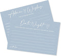 Advice & Wishes Card Set - Minimalism Blue - 15 Advice & Wishes Cards & 15 Date Night Cards Cards For New Couple, Newlyweds, Engagement, Wedding Party Favor & Supplies - B02