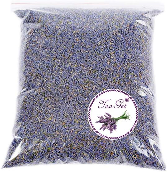 TooGet Fragrant Lavender Buds Dried Flowers Wholesale, Ultra Blue Grade - 225g