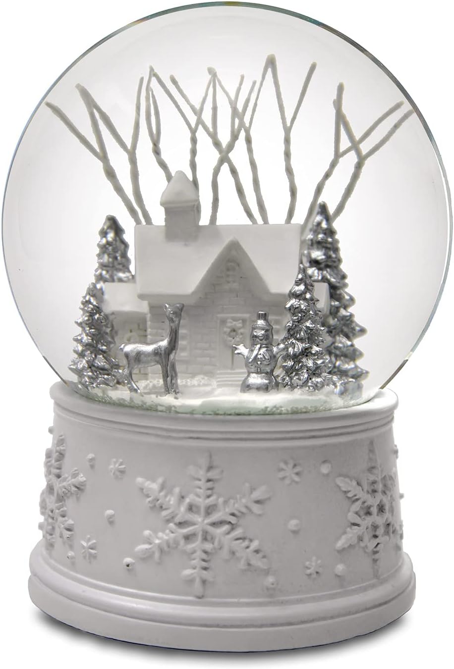 San Francisco Music Box White Christmas Musical Snow Globe