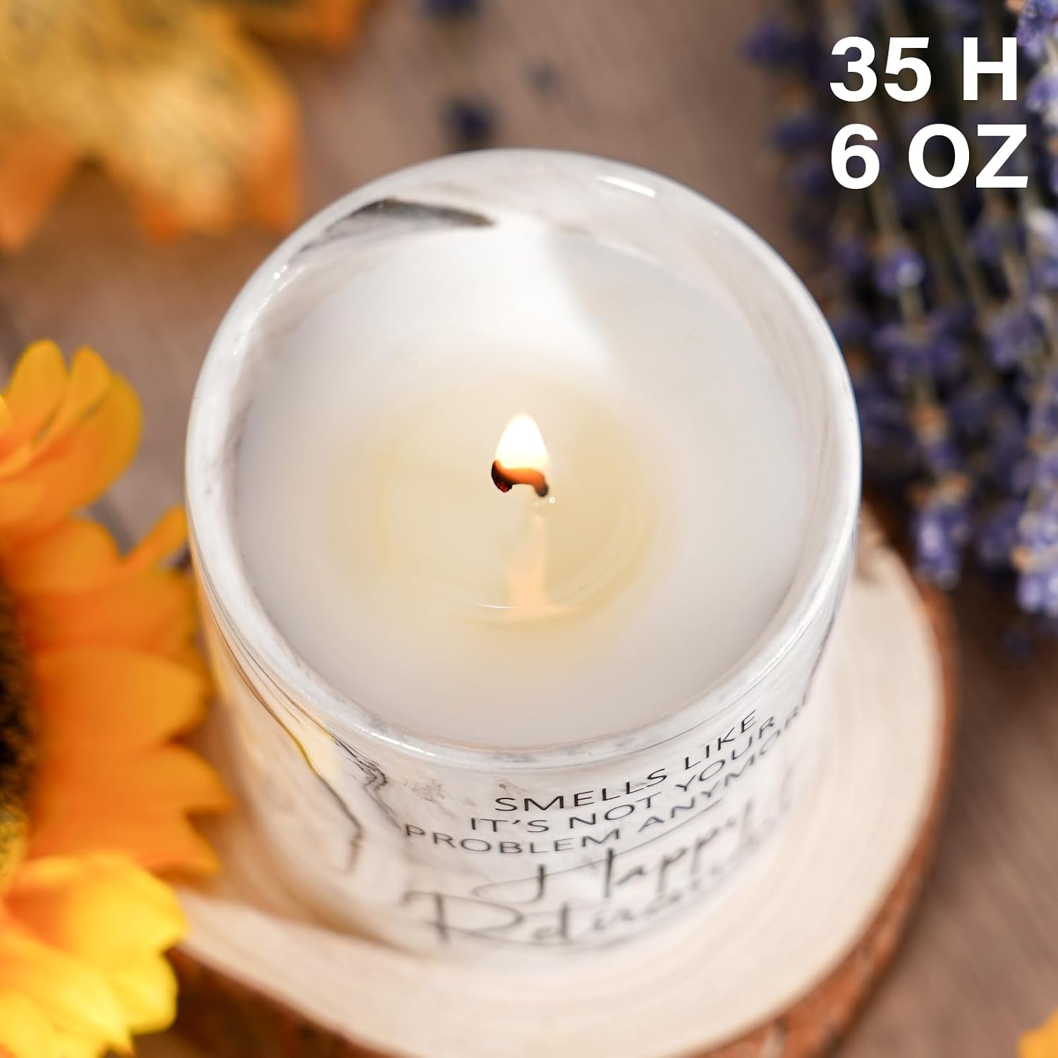 FreeJac Retirement Gifts for Women Men 2026 Retirement Candle for Coworker Boss Funny Farewell Retired Gift for Friend Teacher Nurse Goodbye Gifts for Woman Lavender Candle