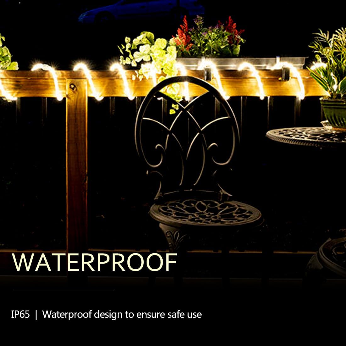 10FT Rope Lights Indoor,Connectable and Flexible LED Tube Lights,LED Rope Lights Outdoor for Garden,Patio,Porch,Backyard,Christmas Decoration(Warm White,2800K-3000K)