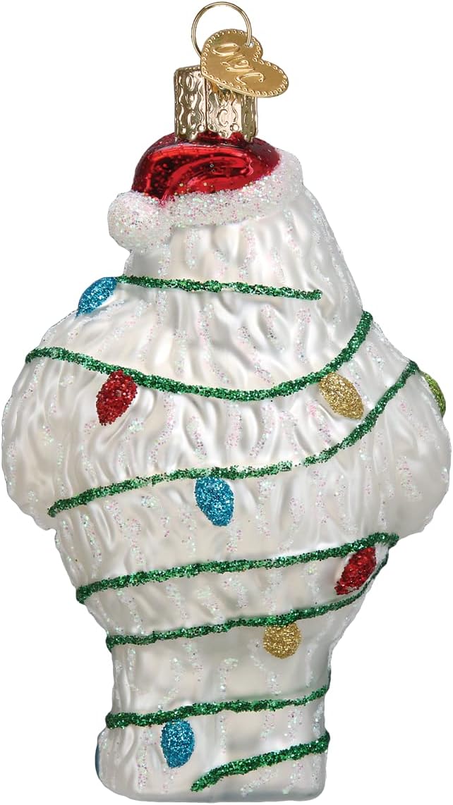 Old World Christmas Bumble (Rudolph The Red-Nosed Reindeer) Glass Blown Ornament for Christmas Tree, Handcrafted Holiday Decoration, Rudolph Collection