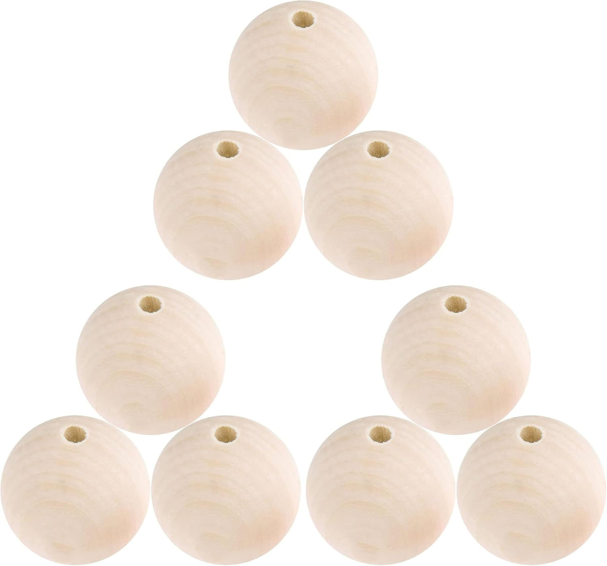 tbfys 1.6in(40mm) wood beads for crafts, extra large, main product view