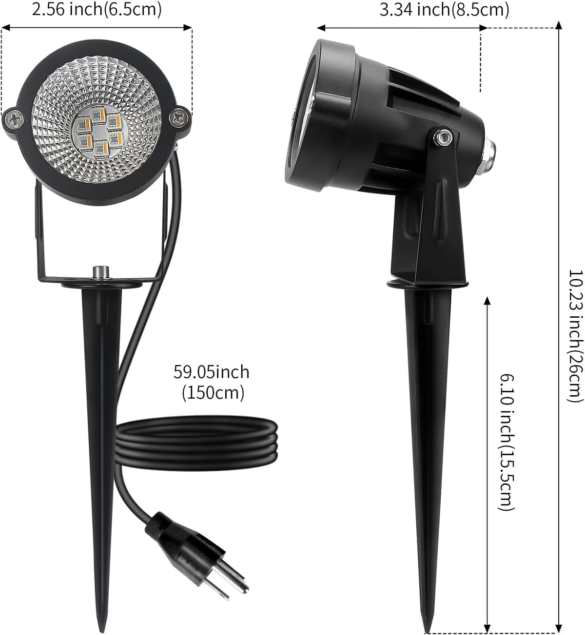 Halloween Christmas Spotlight Outdoor: 12W RGBW LED Spot Lights Outdoor with ...