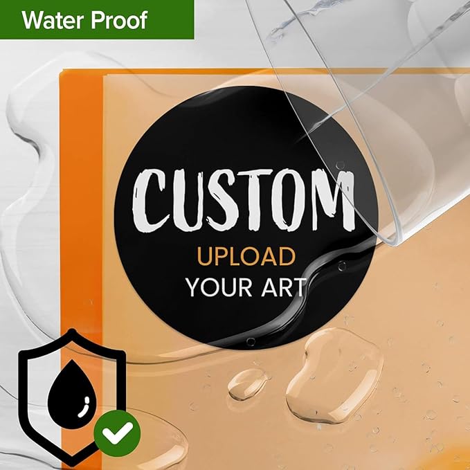 Custom Stickers for Weddings, Birthdays & Businesses - Personalized Labels with Your Logo - Waterproof, Fade and Heat Resistant - Pack of 100-1000 (Custom Image, 3 Inch)