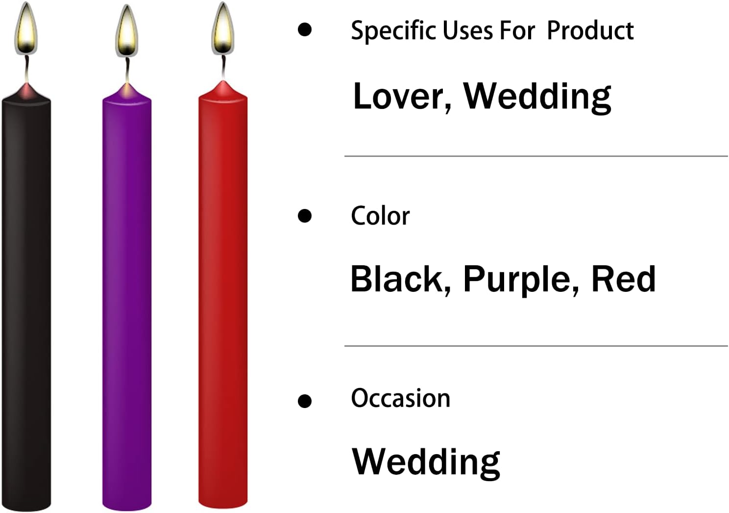 Low Temperature Candles,Romantic Wax Play Candles Low Heat for Lovers Couples