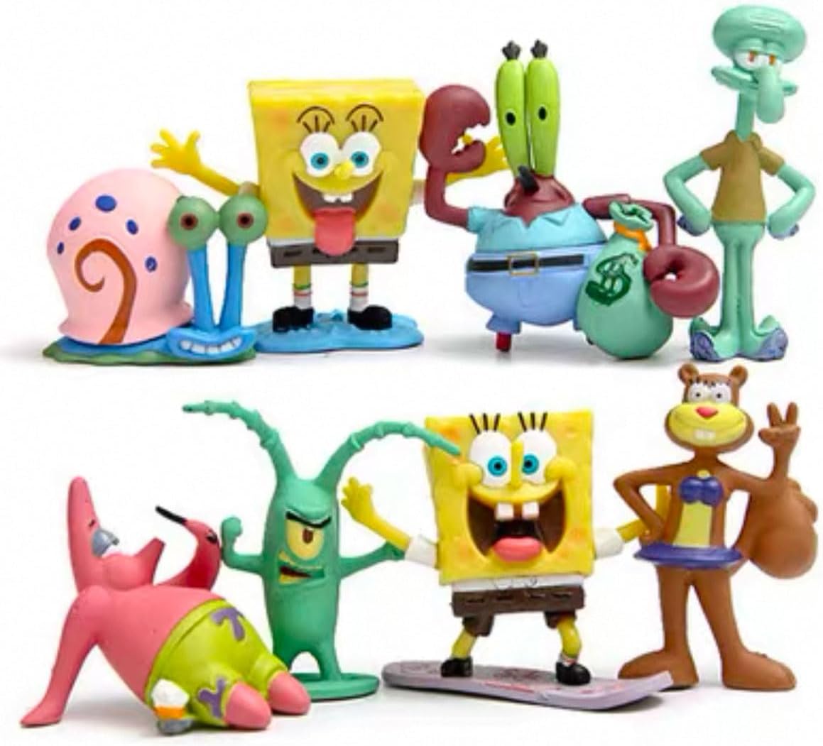 Movie Sponge Baby Garage kit Cake Ornament (Sponge Baby 8pcs)