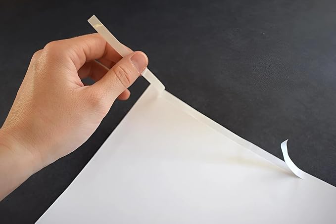 Interior Car Window Stickers for Cars & Dealerships - Blank White | 8.5" x 11" | (250 Pack of Stickers) (Adhesive) (Laser Printer)
