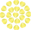 PATIKIL 20 Pcs Natural Heart Shaped Crystal Stone, 0.6 Inch Mini Polished Love Gemstone Crystal, Pocket Rock Engraved Worry Stones for Women Gifts Meditation, Bright Yellow
