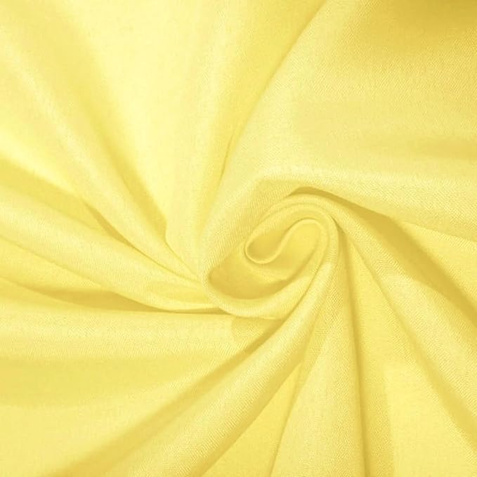 Efavormart 90" Yellow Wholesale Linens Polyester Square Linen Tablecloth for Kitchen Dining Catering Wedding Birthday Party