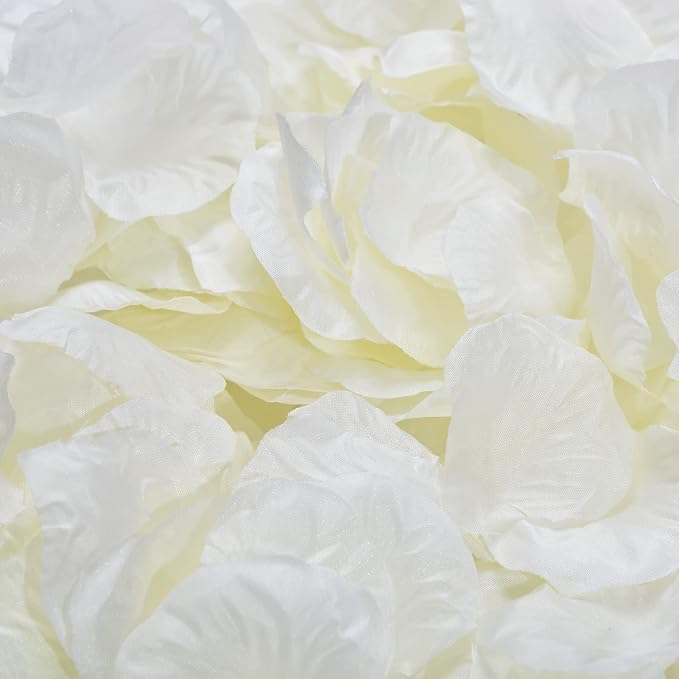 CODE FLORIST 2200 PCS Silk Flower Rose Petals for Wedding Decorations (Ivory)
