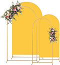 Metal Arch Backdrop Stand and Cover Set, 7.2FT, 6FT Party Backdrop, Easy to Assemble, Backdrop Stand for Parties, Birthday, Baby Shower