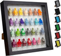 tapeera black wooden minifigure display case - memorabilia, main product view
