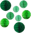 8pc Honeycomb Balls Party Decorations 6''8''10''12'' Tissue Paper Pom Poms Flower Balls Hanging Paper Honeycomb Balls for Party Baby Shower Birthday Wedding Nursery Wall Decor Green Set