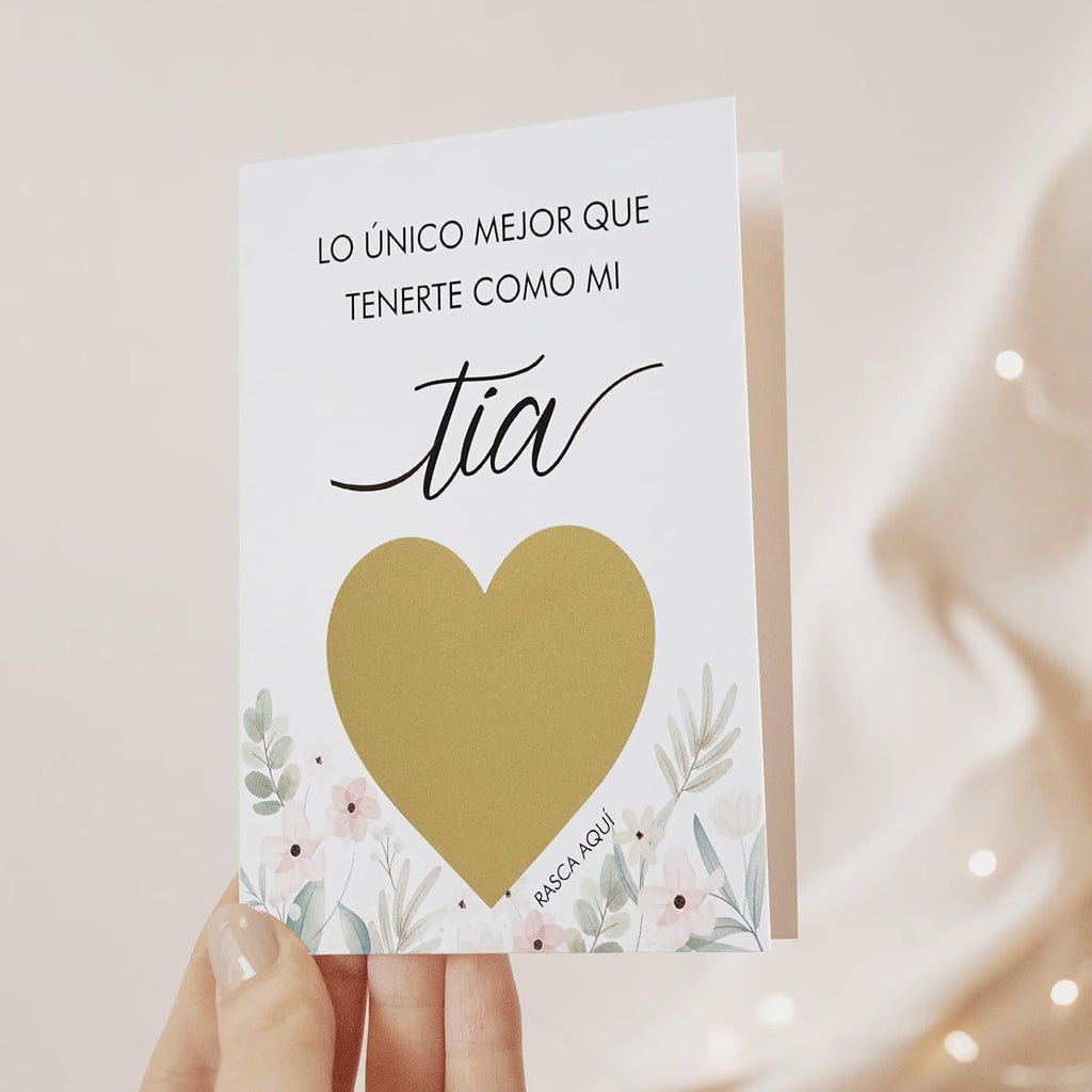 Spanish Will You Be My Godparents Scratch Off Card for Auntie and Unlce, Godparents Proposal Gift from Niece Nephew, Godmother and Godfather Request Asking, Padrino andMadrina Proposal Card - Tia Tio