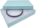 TheDisplayGuys - 25-Pack #53 Kraft Paper Cardboard Gift Boxes/Jewelry Cases w. Cotton Padding & Lid - Pearl Teal - (5.4" x 3.9" x 1.0")