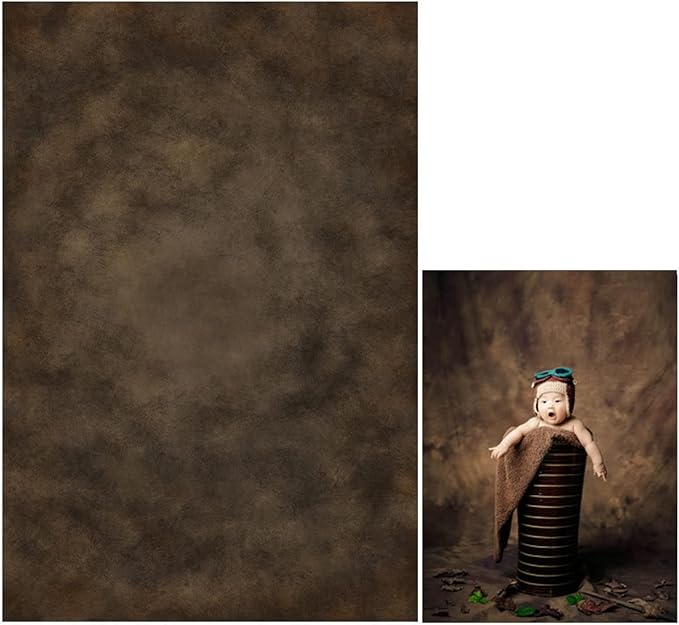 10x10ft Dark Brown Mottled Texture Photography Backdrop for Portrait Photo Studio Prop Abstract Background for Photographyer