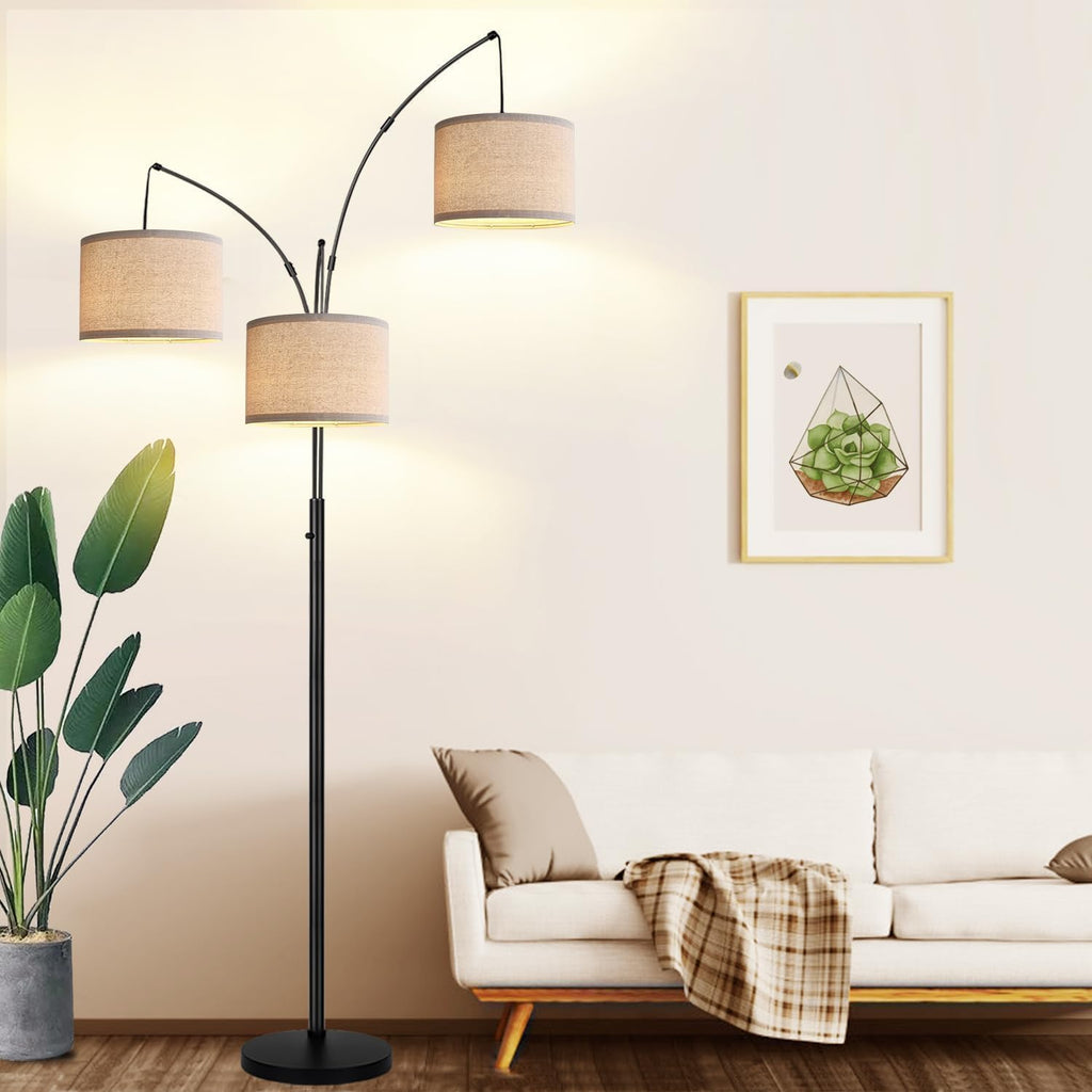 dimmable 3 lights floor lamp - 3000lm super, main product view