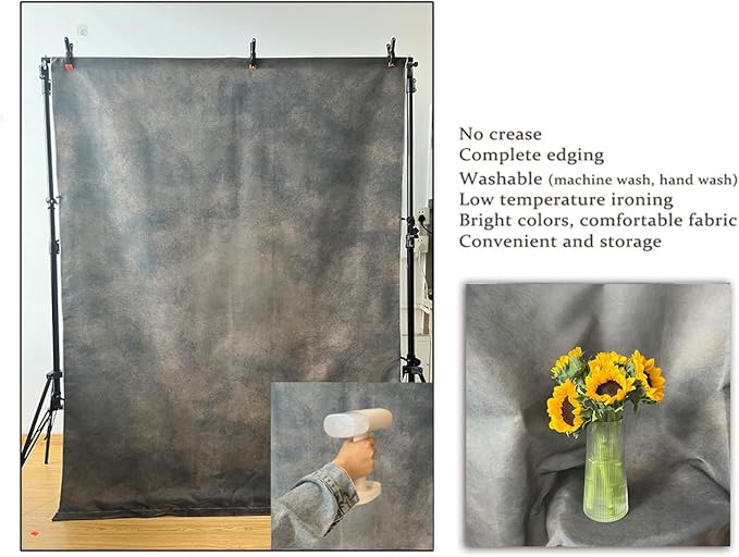 6x9ft Dark Brown Mottled Texture Photography Backdrop for Portrait Photo Studio Prop Abstract Background for Photographyer