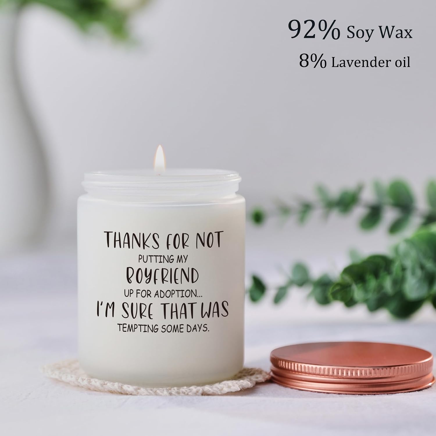 Gifts for Boyfriends Mom - Mother in Law Mothers Day Gift, Birthday Christmas Gifts for Mother-in-Law, Boyfriend's Mom, Women Gift Candle
