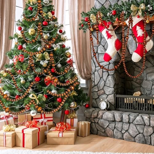 bucherry 4 pcs christmas wood bead garland 28.8, package contents