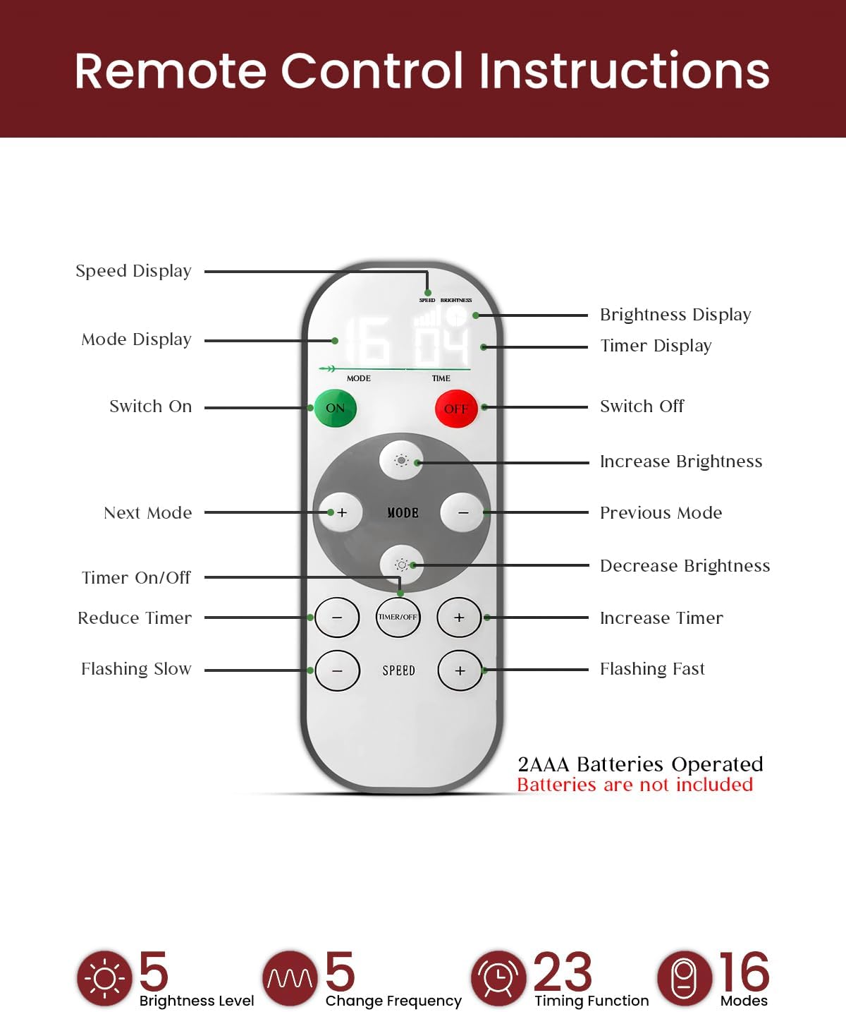 7ft pre-lit christmas tree fir with remote control shown in use