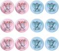 iMagitek 40 Pcs Elephant Gender Reveal Button Pins Blue Elephant Team Boy Pink Elephant Team Girl Button Pins for Baby Shower Party Favors Gender Reveal Party Game Supplies