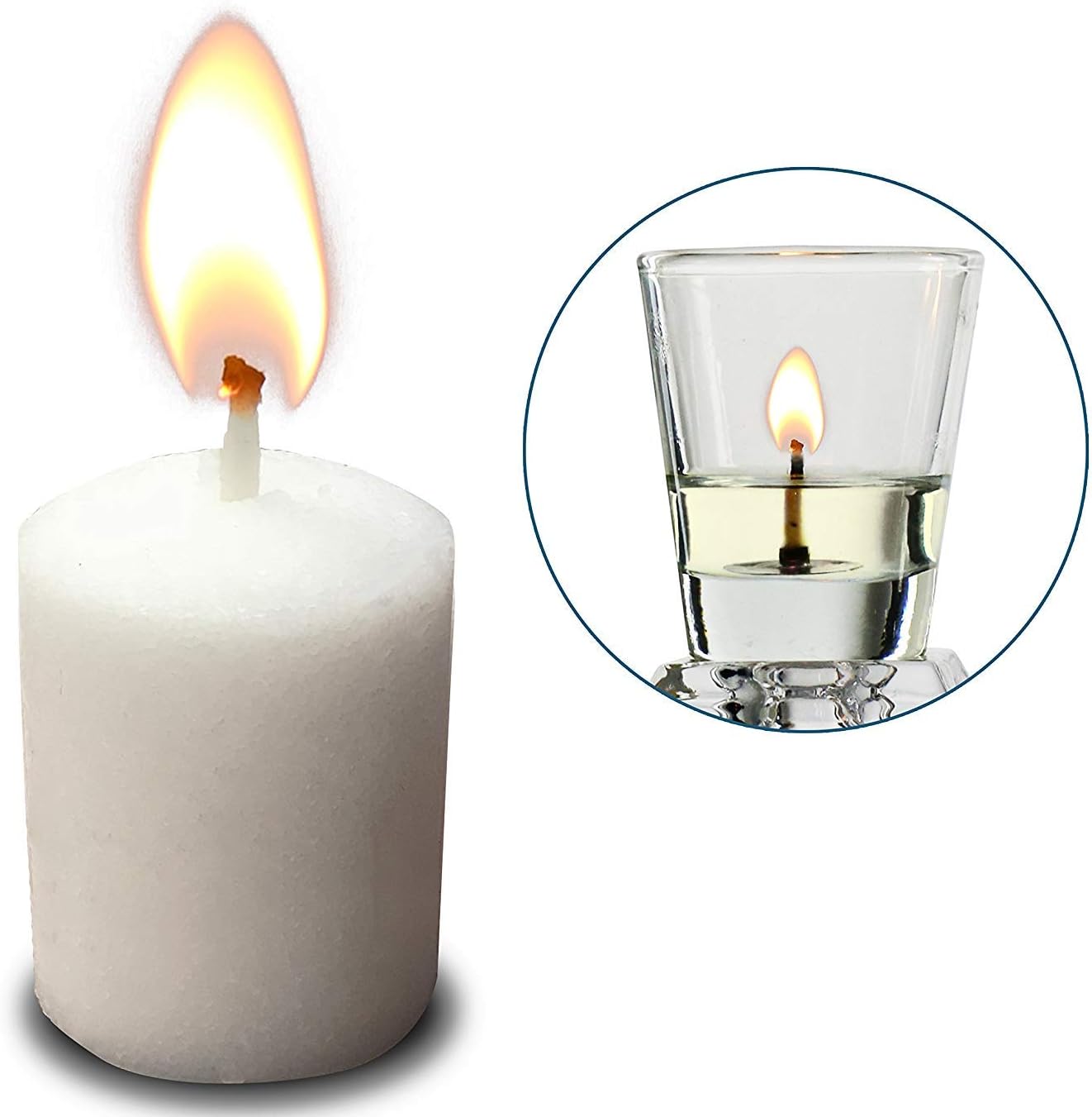 OHR CANDLES Ohr 4 Hour Neironim Candles, Shabbat and Small Votive Wax Candle, 72 Count