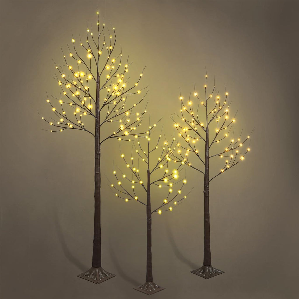 fencer wire set of 3 brown birch trees, main product view