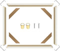 diy wood canvas stretcher bars kit, 1.25" gallery, main product view
