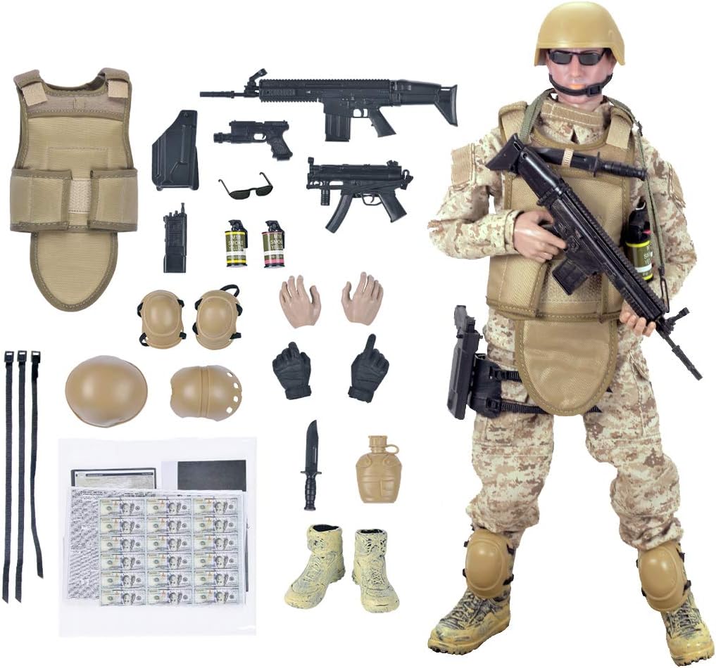 12'' american military soldiers special forces army man, main product view