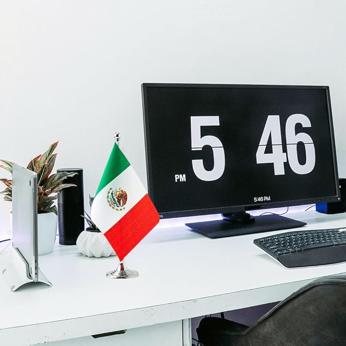 Mexico Flag Mexican Flags, Small Mini Mexican Desk Flag, Used for Table Office Classroom Home Patriotic Events Decorations