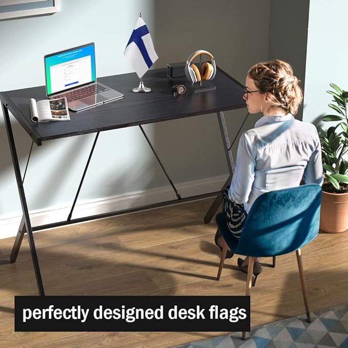 Finland Flag Finnish Flags, Small Mini Finnish Desk Flag, Used for Table Office Classroom Home Patriotic Events Decorations