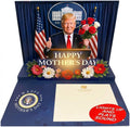 Talking Donald Trump Mothers Day Card - Plays Trump's Real Voice - Pop Up with Lights & Sound, Funny 3D Pop Up Card - Novelty Mothers Day Gifts for Mom or Wife from Son, Daughter or Dad (Podium)