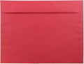 JAM PAPER 9 x 12 Booklet Colored Recycled Envelopes - Red Recycled - 50/Pack