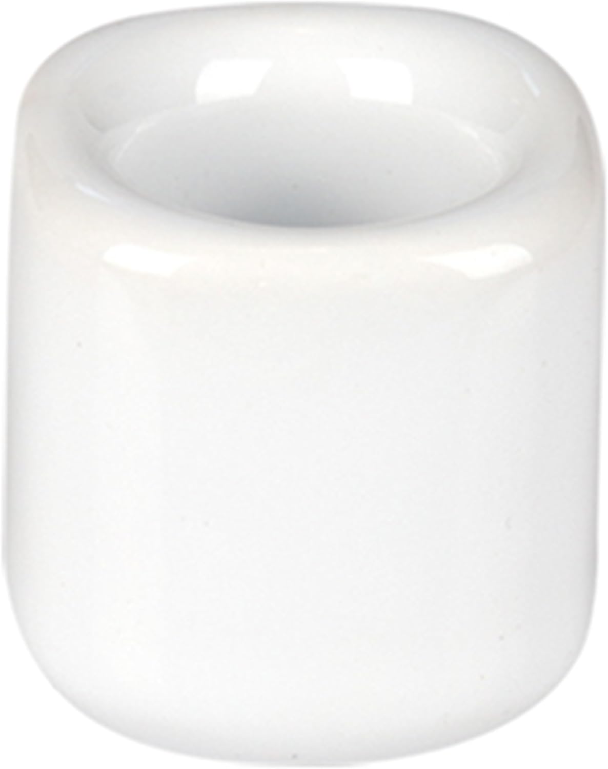 Mega Candles 10 pcs Black White 1/2 Inch Diameter Ceramic Chime Ritual Spell Candle Holders, Great for Casting Chimes, Meditation, Rituals, Spells, Vigil, Witchcraft, Wiccan Supplies