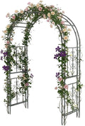 plow & hearth arch metal outdoor garden arbor, main product view