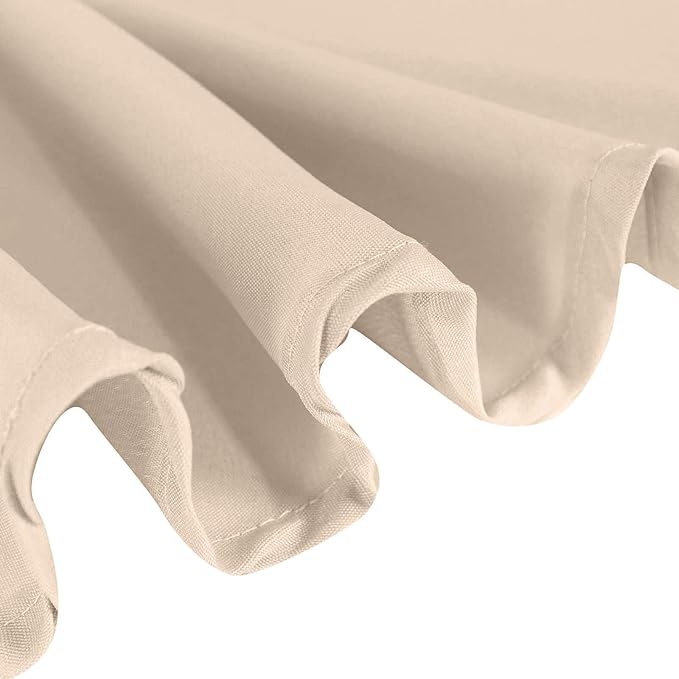 Efavormart 90" Nude Wholesale Linens Polyester Square Linen Tablecloth for Kitchen Dining Catering Wedding Birthday Party Events