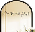 Our Favorite People Seating Chart Decal Wedding Seating Chart Header Decal for Mirror Our Favorite People Welcome Sign Wedding Welcome Vinyl (Black, Width 17")