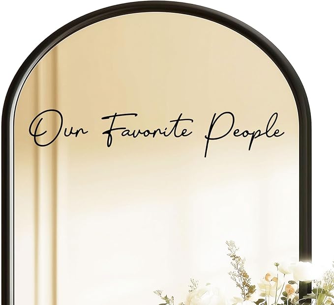 Our Favorite People Seating Chart Decal Wedding Seating Chart Header Decal for Mirror Our Favorite People Welcome Sign Wedding Welcome Vinyl (Black, Width 20")