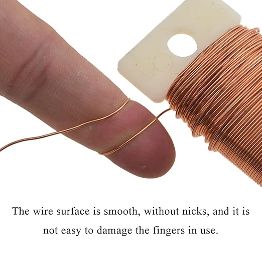 HAHIYO 22Gauge Rose Gold Floral Wire - 38Yards (115Feet) Flexible Paddle Wire for Crafts, Christmas Wreaths, Tree, Flower Arrangement, Bouquet Wrapping, Wedding DIY