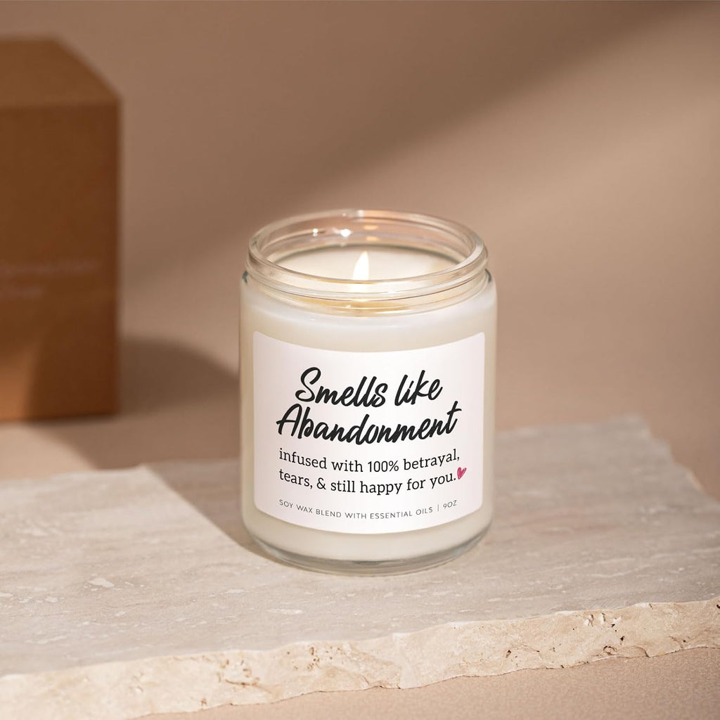 LUMELOOM Retirement Gifts, Farewell Gifts for Coworkers - 9oz Lavender Scented Soy Wax Candle - Coworker Leaving, Goodbye, Going Away, Moving Away, Retired Decoration for Women, Friend, Men