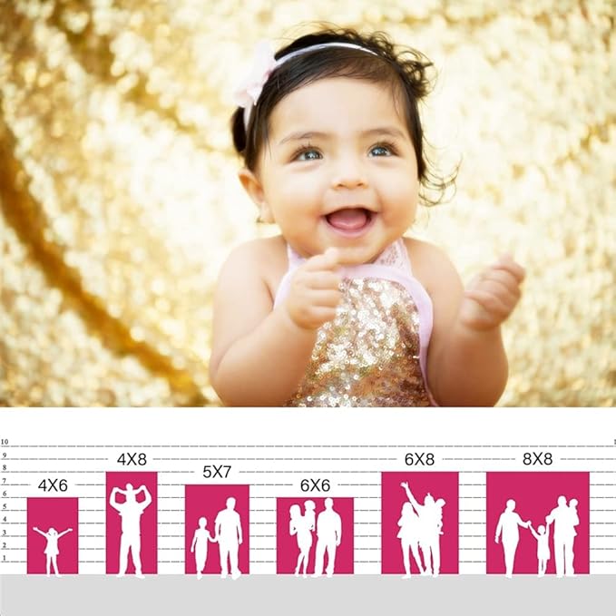 Eternal Beauty Gold Sequin Backdrop, 4x7 Ft Glitter Background Curtains for Shimmer Photography Party Wedding Birthday Back Drop Decor