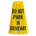 SmartSign “Do Not Park in Driveway” Bright Reflective Cone Message Sleeve, [Cone Not Included]