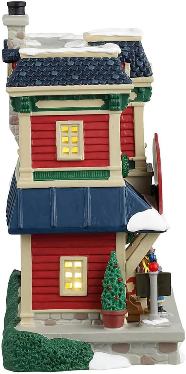 lemax holly jolly junction, lighted buildings, #45274, main product view